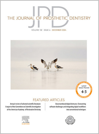 The Journal of Prosthetic Dentistry, Full Archive (2002 – 2024 ...