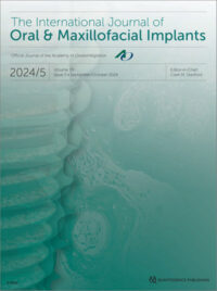 The International Journal of Oral & Maxillofacial Implants (JOMI), Full Issues 2021-2024