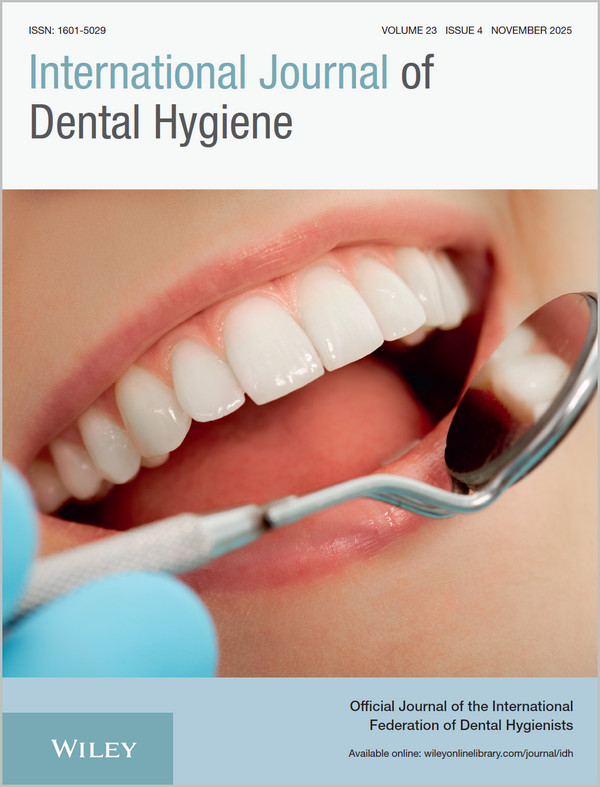 International Journal of Dental Hygiene, Full Archive (2003 – 2025) International Journal of Dental Hygiene, Full Archive (2003 – 2025)